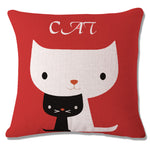 Cat Peson Cushion Cover