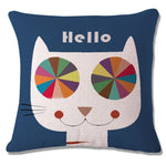 Cat Peson Cushion Cover