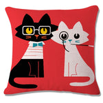 Cat Peson Cushion Cover