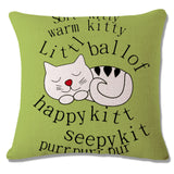 Cat Peson Cushion Cover