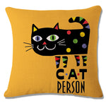 Cat Peson Cushion Cover