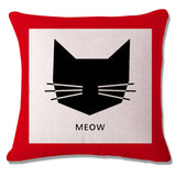 Cat Peson Cushion Cover