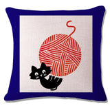 Cat Peson Cushion Cover