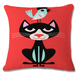 Cat Peson Cushion Cover