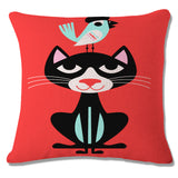 Cat Peson Cushion Cover