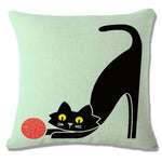 Cat Peson Cushion Cover