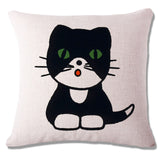 Cat Peson Cushion Cover