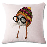 Cat Peson Cushion Cover