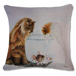 Cat Peson Cushion Cover