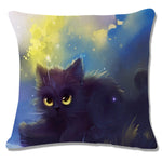 Cat Peson Cushion Cover