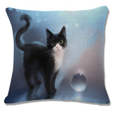 Cat Peson Cushion Cover