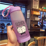 Cartoon Cat Water Bottle