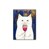 Cat with Red Wine