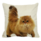 XUNYU Persian Cat Linen Pillow Case