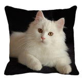 XUNYU Persian Cat Linen Pillow Case