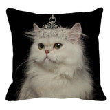 XUNYU Persian Cat Linen Pillow Case