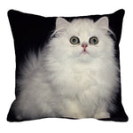 XUNYU Persian Cat Linen Pillow Case