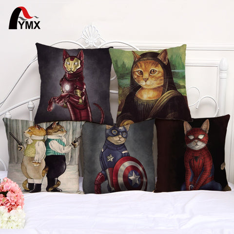 Cute Cartoon Cat Cushion Covers