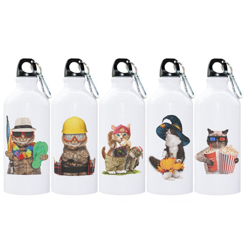 Cool Cat Design Water Bottles